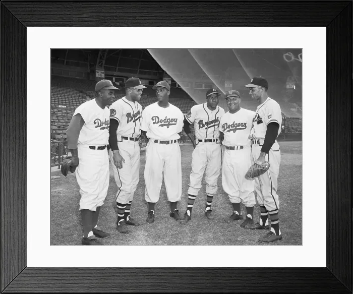 Framed Print : Negro League Stars in Major League Uniforms Framed Print : Negro League Stars in Major League Uniforms