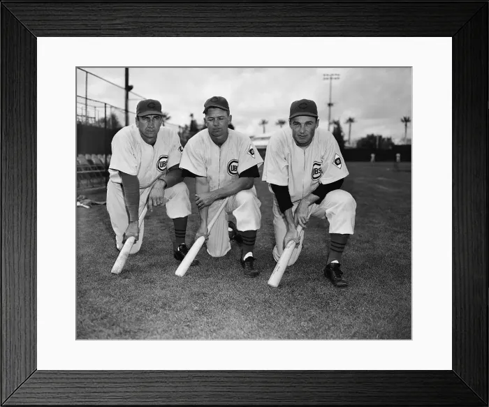 Framed Print : Trio of Baseball Players Framed Print : Trio of Baseball Players