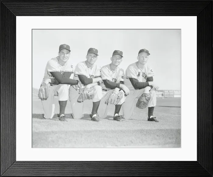 Framed Print : Quartet of Baseball Players Framed Print : Quartet of Baseball Players