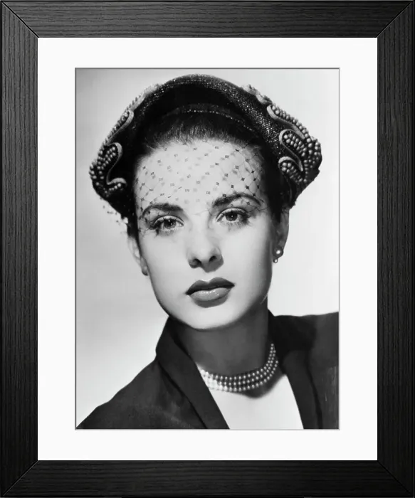 Framed Print : Portrait of Jean Peters Framed Print : Portrait of Jean Peters