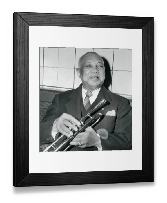 Framed Print : W. C. Handy Holding a Trumpet Framed Print : W. C. Handy Holding a Trumpet