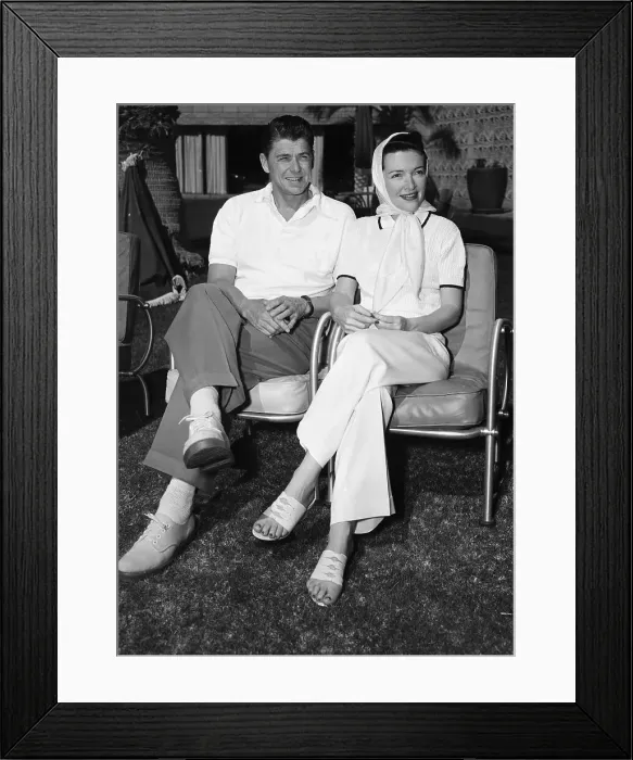 Framed Print : Nancy and Ronald Reagan on Their Honeymoon Framed Print : Nancy and Ronald Reagan on Their Honeymoon