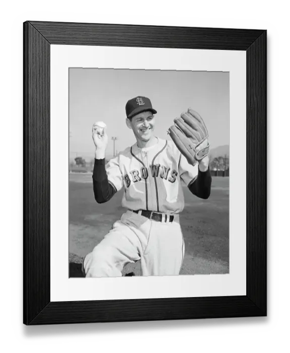 Framed Print : Marty Marion Posing W / Ball And Glove Framed Print : Marty Marion Posing W / Ball And Glove