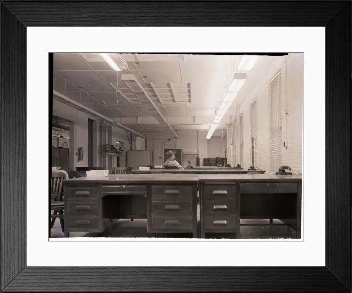 Framed Print : Porter Sleeps in Newbold Morris Office