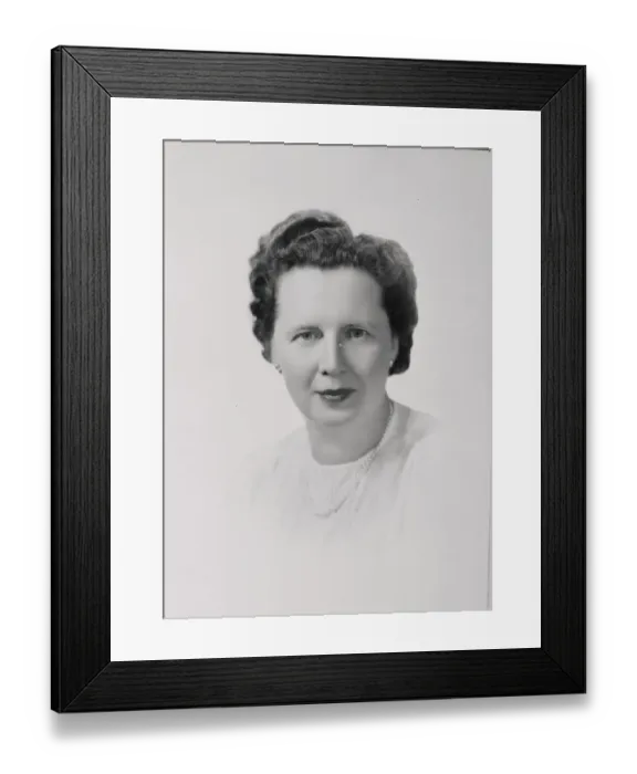 Framed Print : Portrait of Dr. Gladys A. Emerson Framed Print : Portrait of Dr. Gladys A. Emerson