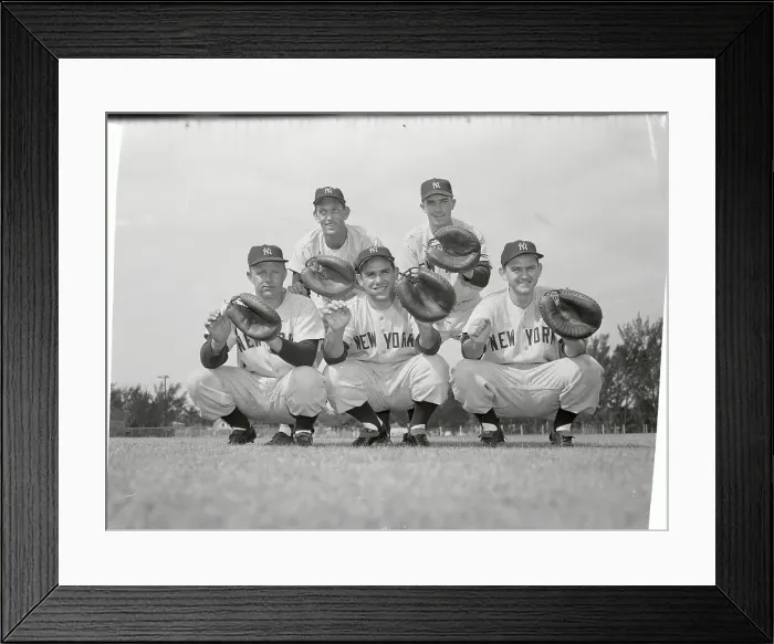 Framed Print : Portrait of Yankee Catchers Framed Print : Portrait of Yankee Catchers