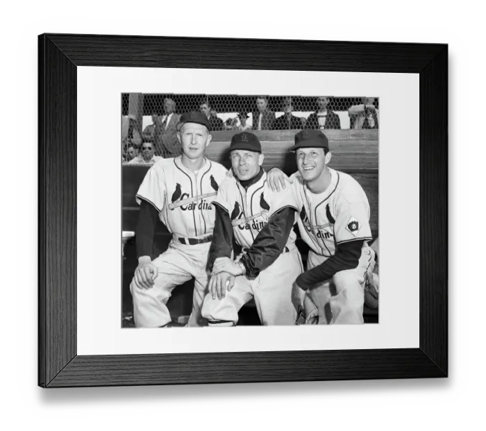 Framed Print : Stan Musial, Eddie Stanky, R.Schoendiest Framed Print : Stan Musial, Eddie Stanky, R.Schoendiest