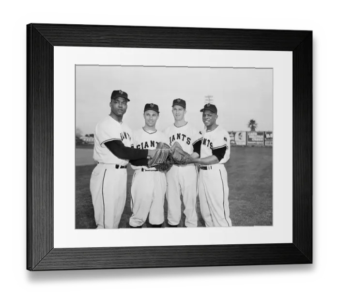 Framed Print : Quartet of Baseball Players Framed Print : Quartet of Baseball Players