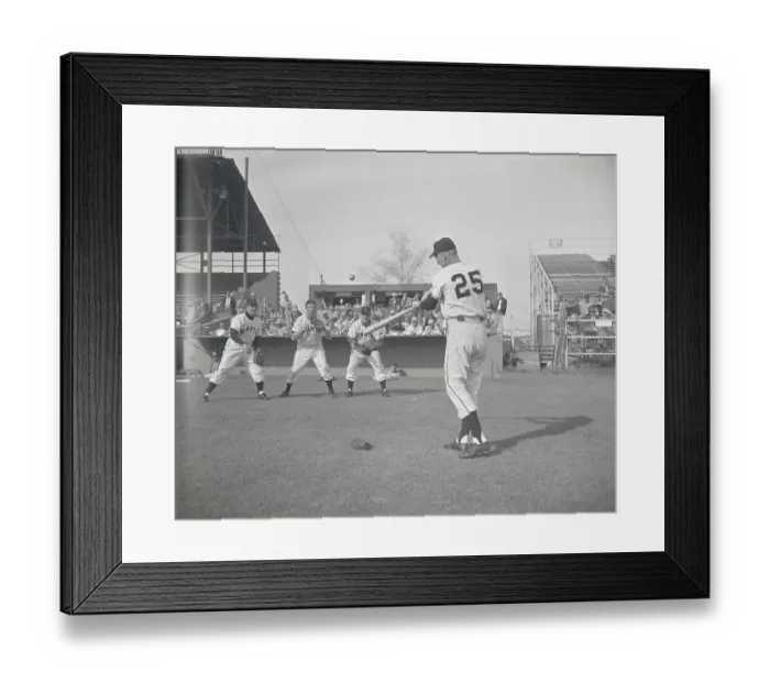 Framed Print : Baseball Players at Practice Framed Print : Baseball Players at Practice