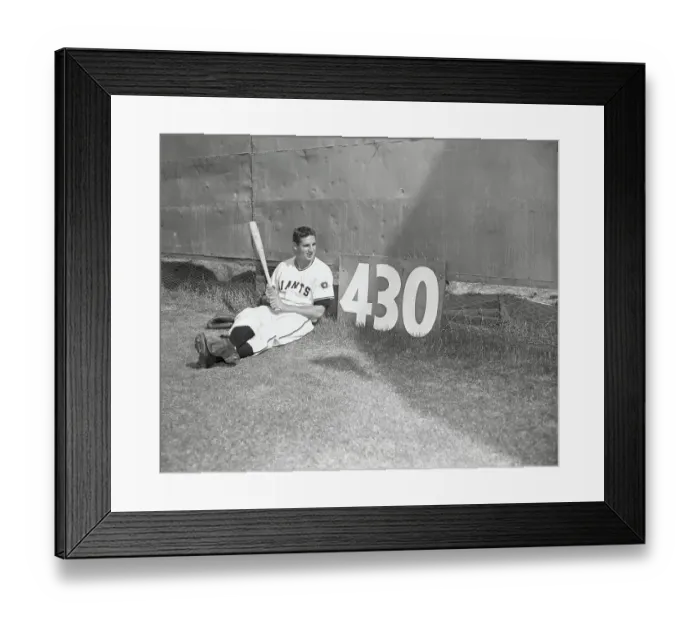 Framed Print : Bobby Thomson Resting in Centerfield Framed Print : Bobby Thomson Resting in Centerfield