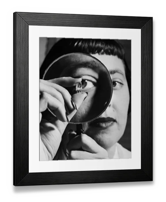 Framed Print : Woman Inspecting Transistor, 1948 Framed Print : Woman Inspecting Transistor, 1948