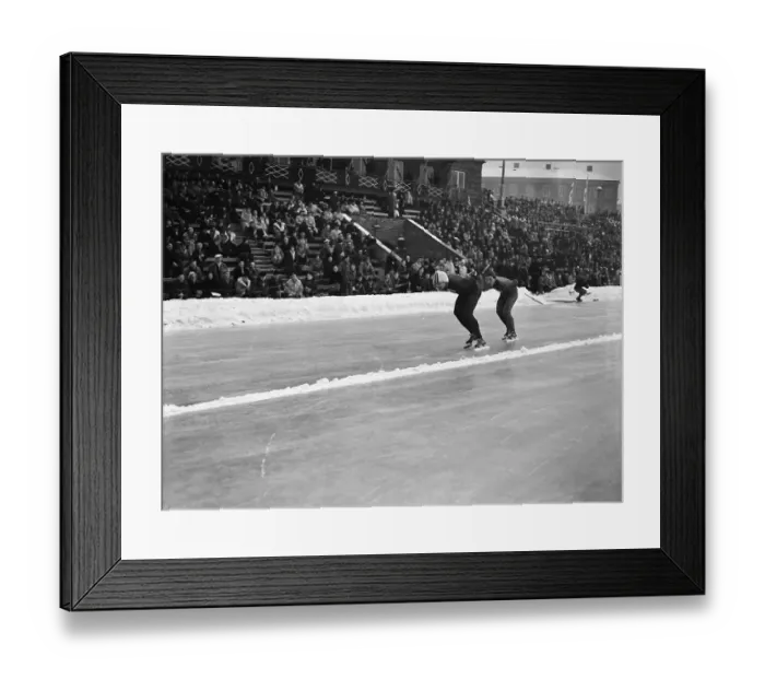 Framed Print : Hjalmar Andersen Wins Speed Skating Event Framed Print : Hjalmar Andersen Wins Speed Skating Event