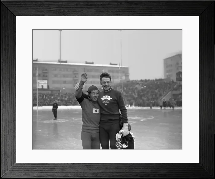 Framed Print : Olympic Skating Stars At Winter Games Framed Print : Olympic Skating Stars At Winter Games