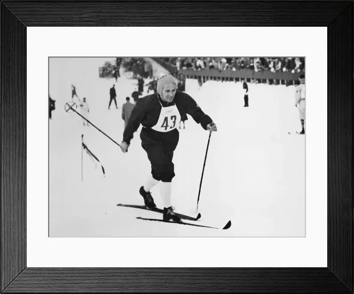 Framed Print : Gold Medal Winner Hallgeir Brenden Cross-Country Skiing Framed Print : Gold Medal Winner Hallgeir Brenden Cross-Country Skiing