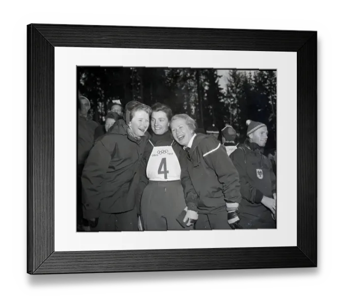 Framed Print : Athletes Of The 1952 Winter Olympics