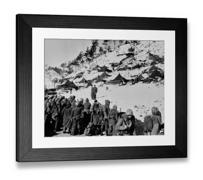 Framed Print : US Marines In Korea, 1952 Framed Print : US Marines In Korea, 1952