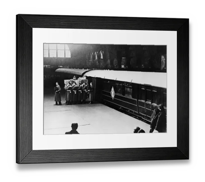 Framed Print : Coffin Of King George Vi In London Framed Print : Coffin Of King George Vi In London