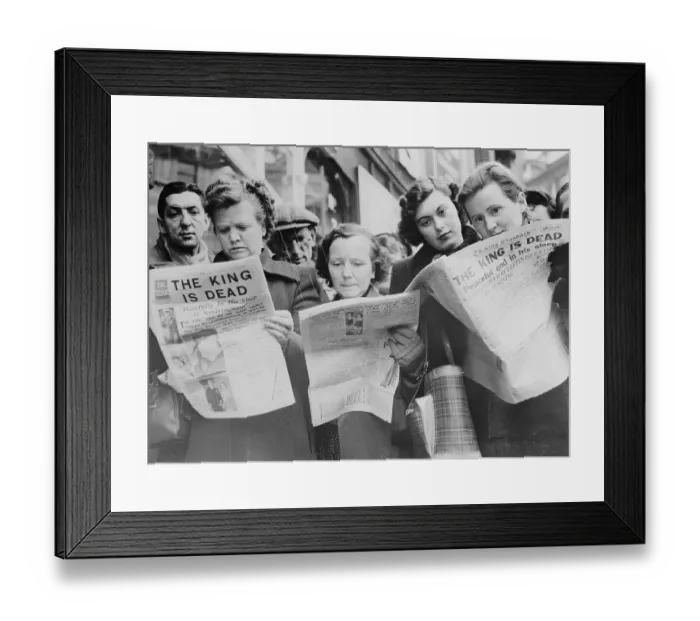 Framed Print : London Citizen Holding Newspaper Framed Print : London Citizen Holding Newspaper