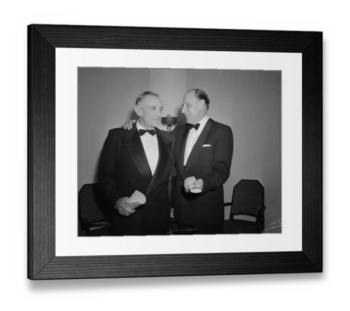 Framed Print : Casey Stengel with Leo Durocher