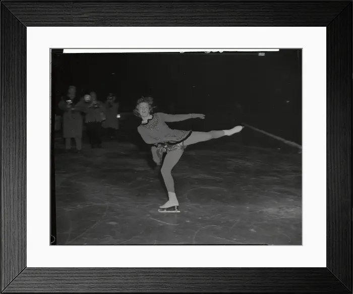 Framed Print : Jeanette Altwegg Skating at The Olympics