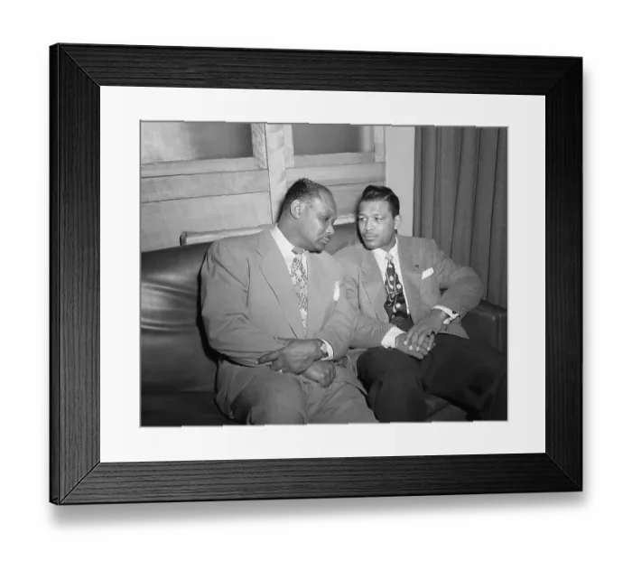 Framed Print : George Gainford and Sugar Ray Robinson Framed Print : George Gainford and Sugar Ray Robinson