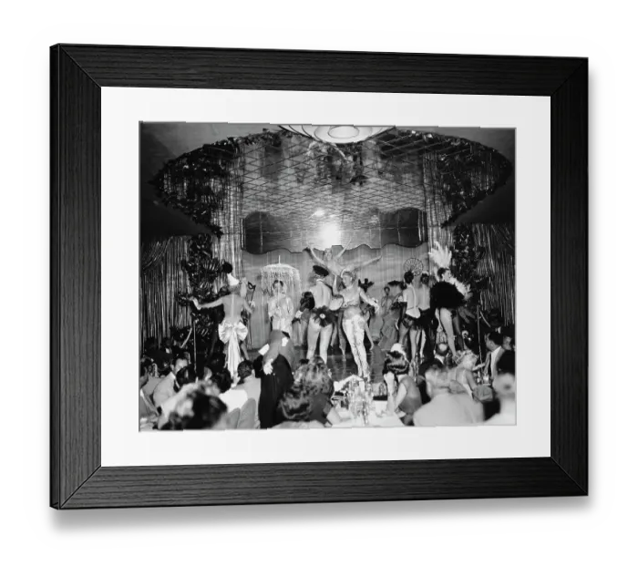 Framed Print : Nightclub Show