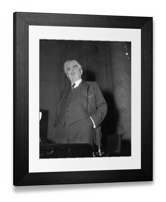 Framed Print : John L. Lewis Interrupting Senate Labor Subcommittee