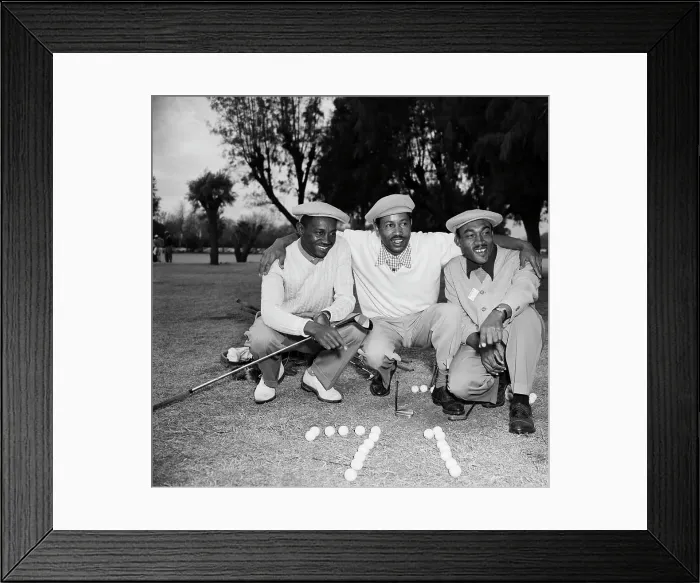 Framed Print : Ted Rhodes, Eural Clark and Charles Sifford Framed Print : Ted Rhodes, Eural Clark and Charles Sifford