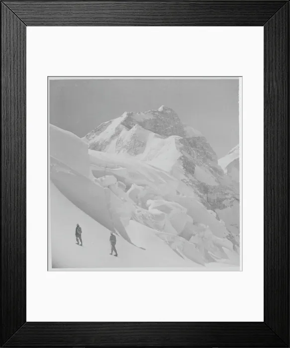 Framed Print : Mountain Climbers Hiking on Hillary Expedition Framed Print : Mountain Climbers Hiking on Hillary Expedition