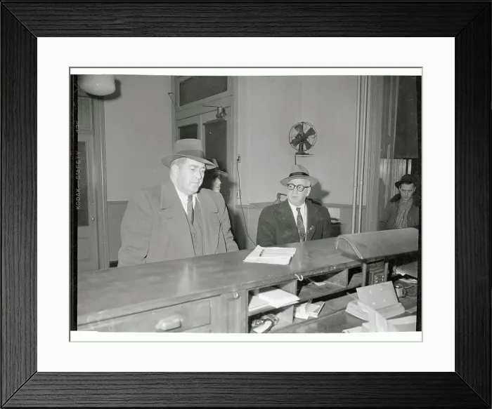 Framed Print : Frankie Carbo at Police Station Framed Print : Frankie Carbo at Police Station