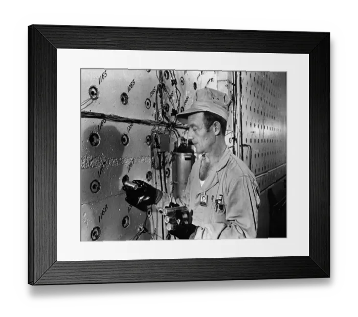 Framed Print : Technician Loading Uranium Fuel Rods into Nuclear Reactor Framed Print : Technician Loading Uranium Fuel Rods into Nuclear Reactor