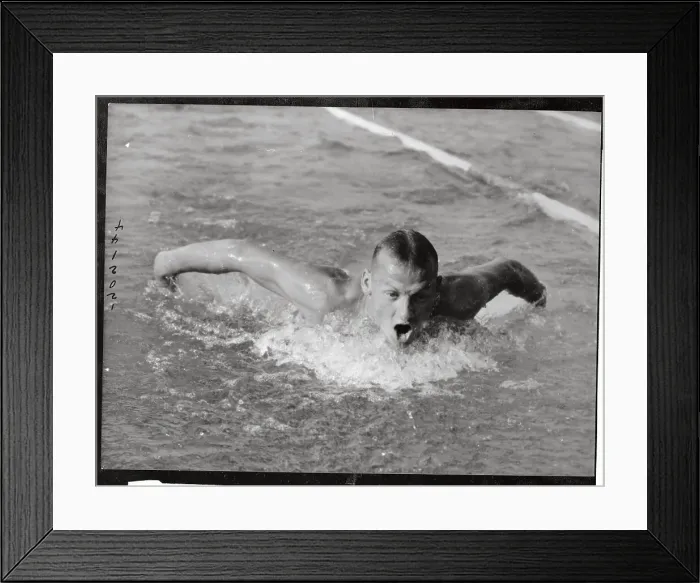 Framed Print : U.S. Olympic Swimmer Gerald R. Holan Framed Print : U.S. Olympic Swimmer Gerald R. Holan