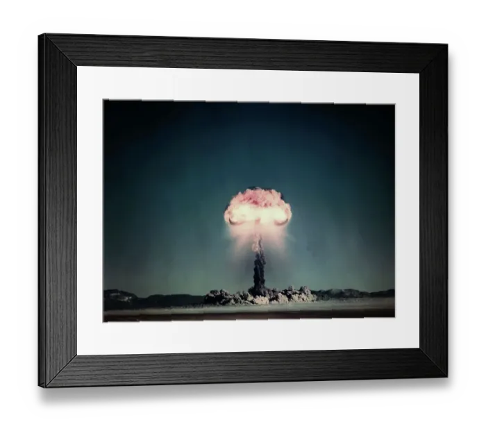 Framed Print : Mushroom Cloud from Atomic Test Framed Print : Mushroom Cloud from Atomic Test