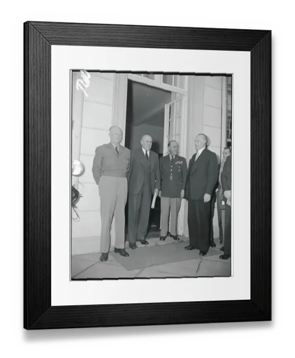 Framed Print : Konrad Adenauer with Colleagues Framed Print : Konrad Adenauer with Colleagues