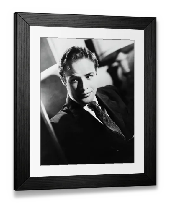 Framed Print : Marlon Brando Waist-up Portrait Framed Print : Marlon Brando Waist-up Portrait