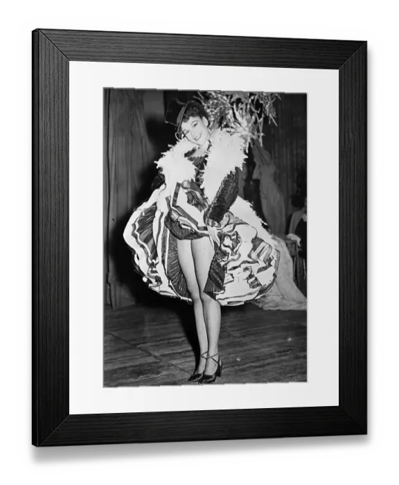 Framed Print : Katherine Dunham Rehearsing Cake Walk