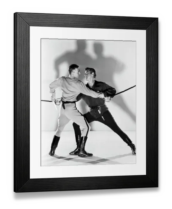 Framed Print : James Mason And Stewart Granger Framed Print : James Mason And Stewart Granger