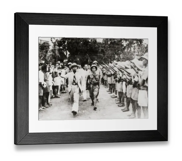 Framed Print : Commander In Chief Vo Nguyen Giap Reviewing Peoples Army Framed Print : Commander In Chief Vo Nguyen Giap Reviewing Peoples Army
