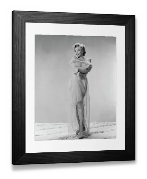 Framed Print : Marilyn Monroe in Nightgown Framed Print : Marilyn Monroe in Nightgown