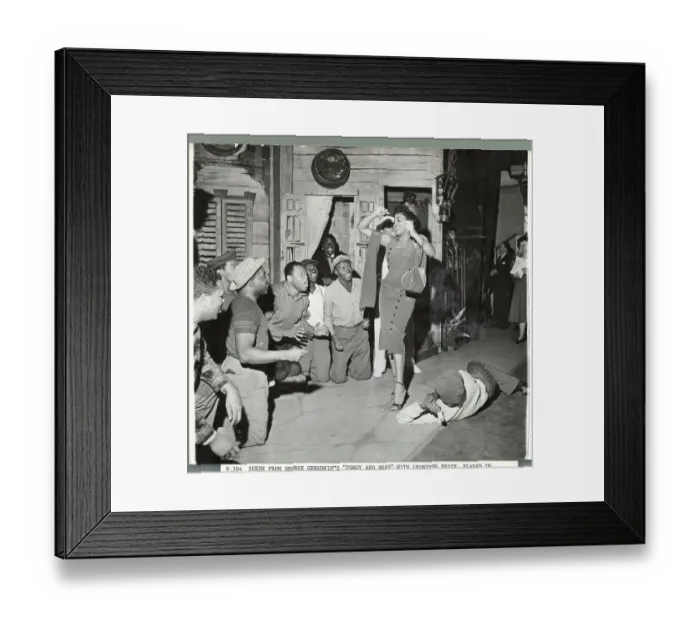 Framed Print : Scene in Porgy and Bess