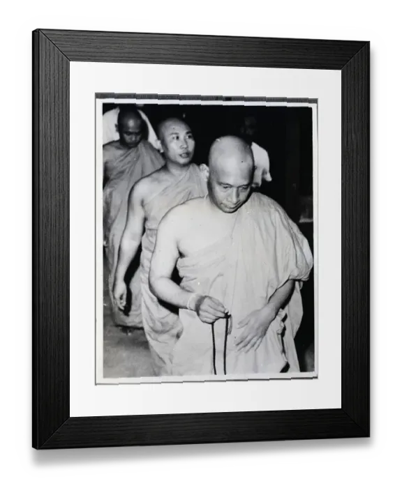 Framed Print : U Ba Swe Enters Temporary Monkhood Framed Print : U Ba Swe Enters Temporary Monkhood