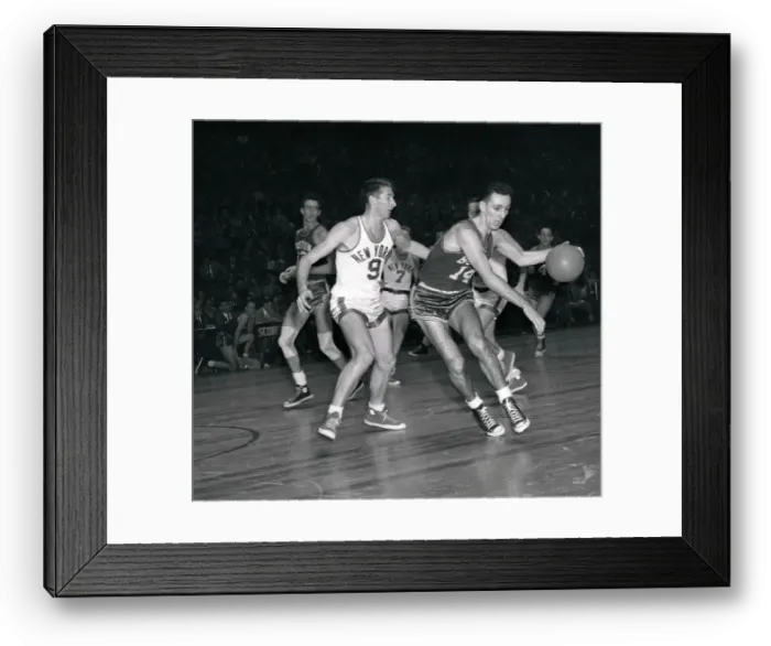 Framed Print : Bob Cousy Dribbling Around Opponent Framed Print : Bob Cousy Dribbling Around Opponent