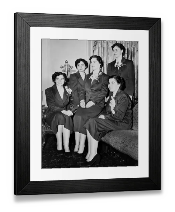 Framed Print : Dionne Quintuplets Framed Print : Dionne Quintuplets
