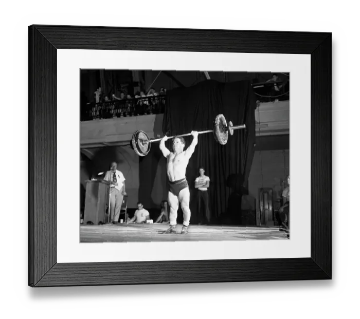Framed Print : Champion Weightlifter Joe DePietro Framed Print : Champion Weightlifter Joe DePietro