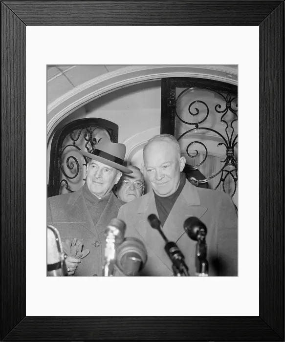 Framed Print : Eisenhower and MacArthur Standing Together Framed Print : Eisenhower and MacArthur Standing Together