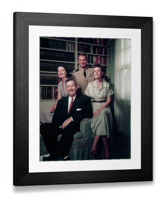 Framed Print : Senator John Sparkman and Family Framed Print : Senator John Sparkman and Family