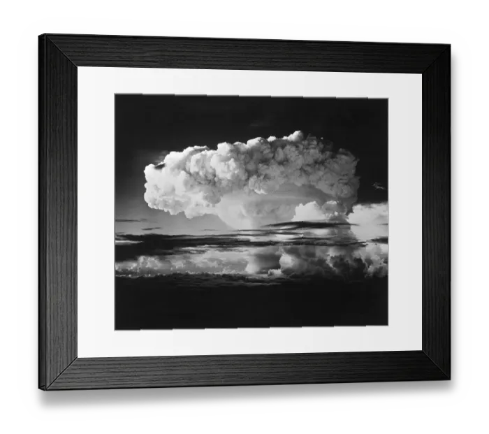 Framed Print : Mushroom Cloud from Nuclear Testing in the Marshall Islands Framed Print : Mushroom Cloud from Nuclear Testing in the Marshall Islands