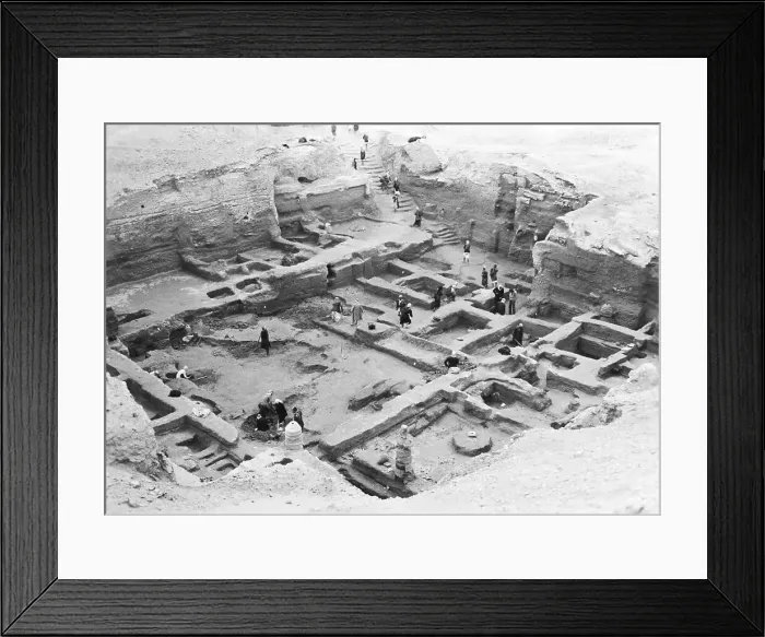 Framed Print : Archaeological Dig at Nippur Framed Print : Archaeological Dig at Nippur