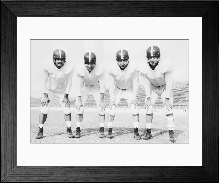 Framed Print : Horned Frog Football Players at Practice Framed Print : Horned Frog Football Players at Practice