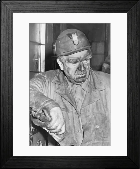 Framed Print : John Lewis Covered with Coal Dust